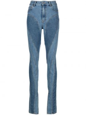 Slim fit skinny jeans Mugler blau