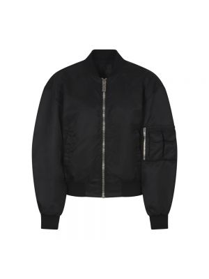 Czarna kurtka bomber z kieszeniami Givenchy