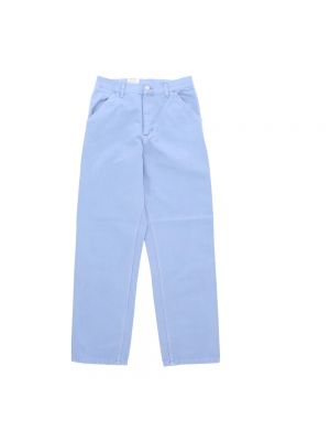 Spodnie relaxed fit Carhartt Wip niebieskie