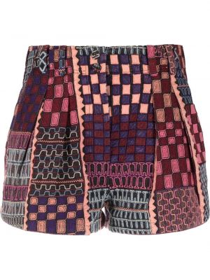 Shorts aus baumwoll mit print Ulla Johnson rot