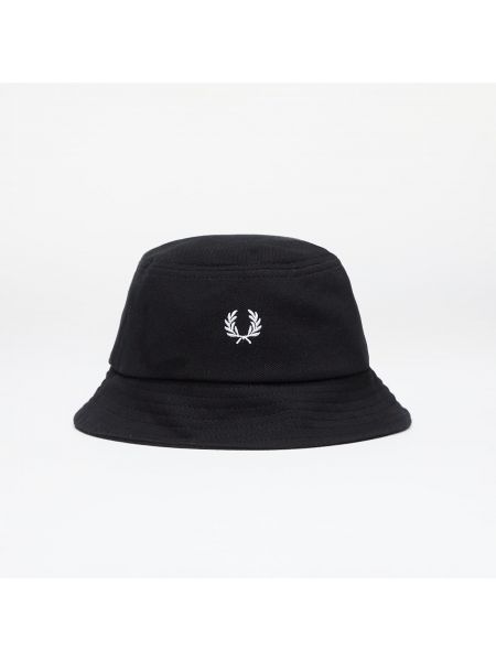 Βαμβακερό καπέλο κουβά Fred Perry μαύρο