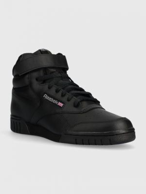 Sneakersy skórzane Reebok czarne
