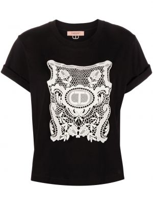 T-shirt Twinset svart