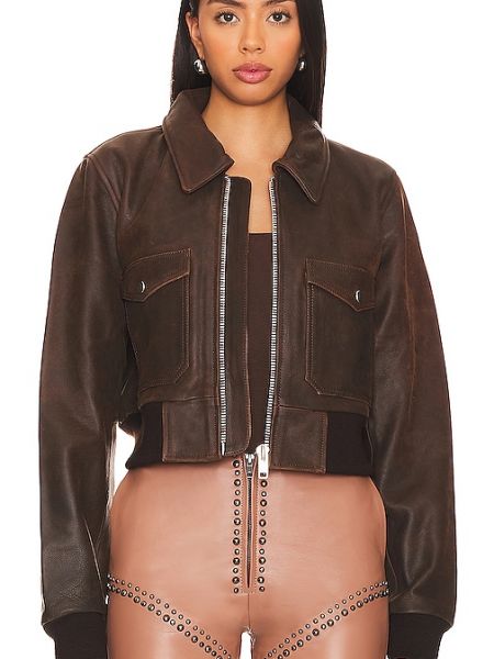 Giacca bomber di pelle Understated Leather