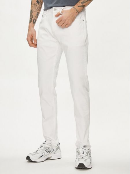 Skinny τζιν Pepe Jeans λευκό