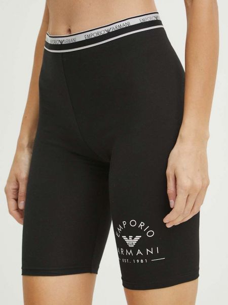 Magas derekú rövidnadrág Emporio Armani Underwear fekete