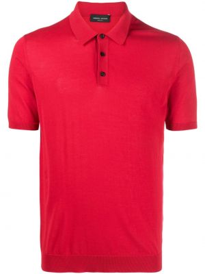 Tricou polo Roberto Collina roșu