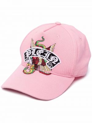 Brodert cap Philipp Plein rosa