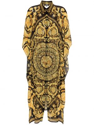 Krepové šaty s potiskem Versace