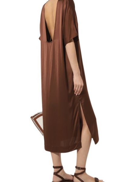 Платье из вискозы Áeron коричневое