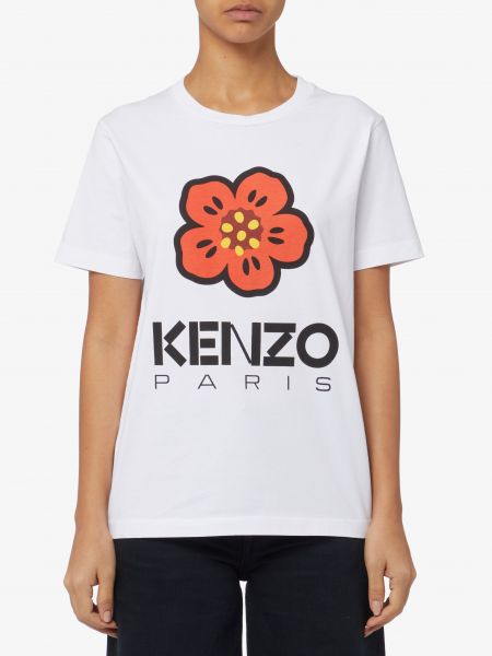 Хлопковая футболка Kenzo белая