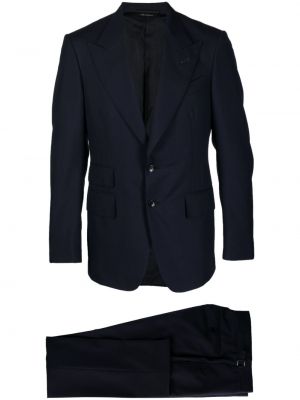 Vlněný oblek Tom Ford modrý