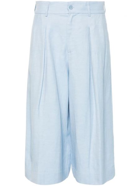 Shorts mit plisseefalten P.a.r.o.s.h. blau