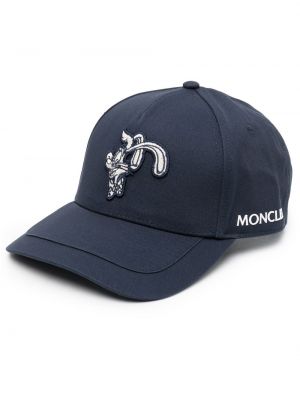 Kepurė su snapeliu Moncler mėlyna