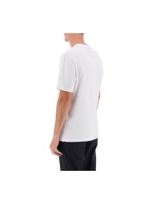 Camisa de cuello redondo Maison Kitsuné blanco