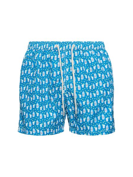 Shorts med mönster Mc2 Saint Barth blå