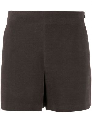 Pantalones cortos de cintura alta de punto Valentino marrón
