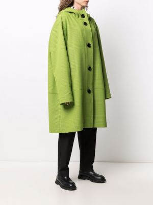 Kabát s kapucí Nina Ricci zelený