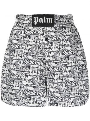 Boxer con stampa Palm Angels bianco