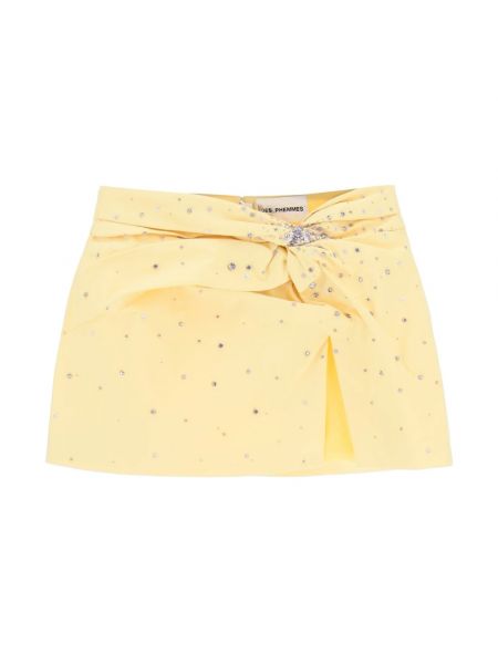 Mini spódniczka Des Phemmes żółta
