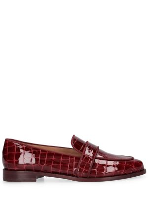 Pantofi loafer din piele Aquazzura roșu