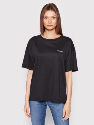 T-shirt Wrangler, сzarny