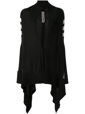 Chaqueta a rayas Rick Owens negro