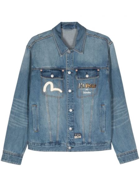 Lange jacke Evisu blau