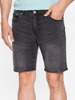 Shorts en jean Solid gris