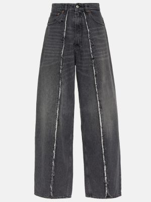 Voľné obnosené džínsy Mm6 Maison Margiela sivá