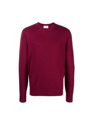 Sweter z okrągłym dekoltem Salvatore Ferragamo czerwony