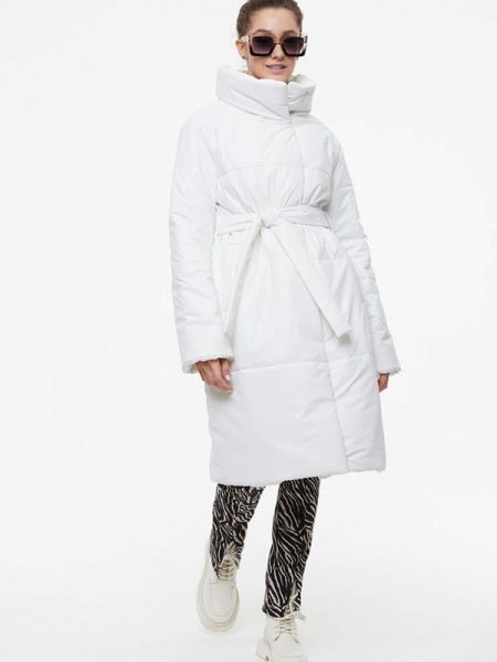 Утепленная демисезонная куртка Vamponi белая