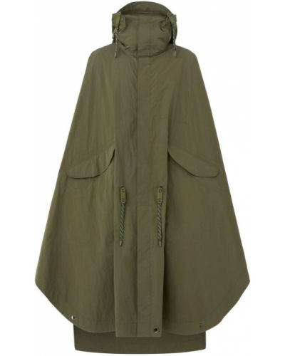Kapucnis kabát Burberry zöld