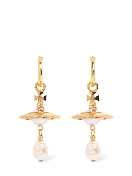 Σκουλαρίκια με μαργαριτάρια Vivienne Westwood χρυσό