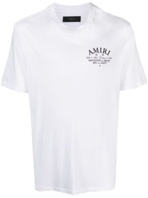 Памучна тениска с принт Amiri бяло