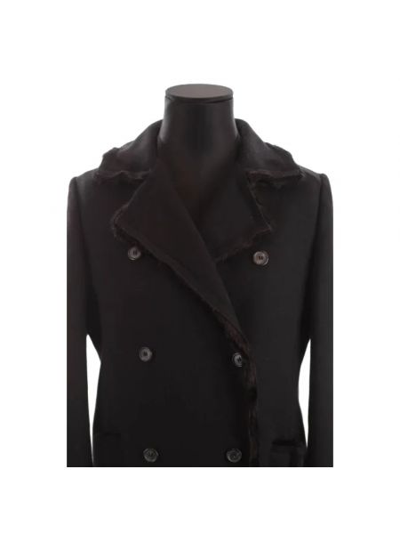 Płaszcz wełniany Prada Vintage czarny