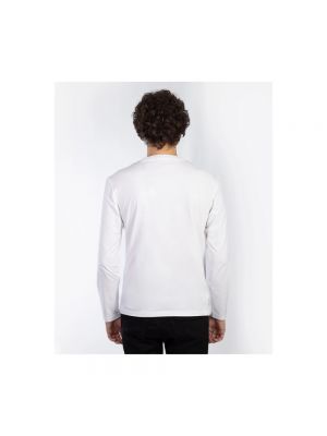 Camiseta de algodón Replay blanco