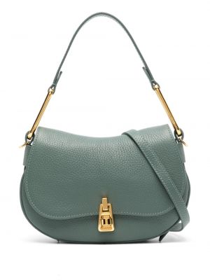 Δερμάτινη τσάντα shopper Coccinelle πράσινο