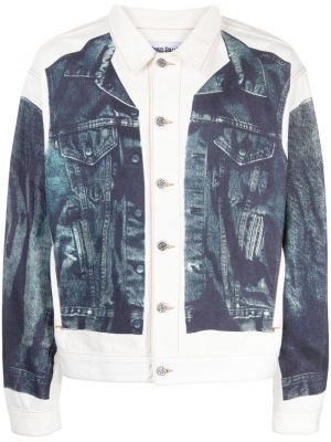 Bavlnená džínsová bunda s potlačou Jean Paul Gaultier