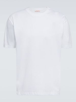 Jersey t-shirt aus baumwoll Valentino weiß