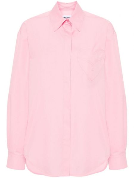 Herzmuster jeanshemd Moschino Jeans pink