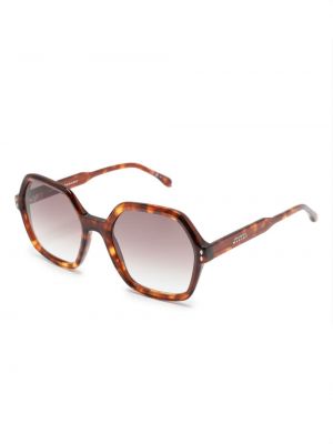 Oversize sonnenbrille mit print Isabel Marant Eyewear braun