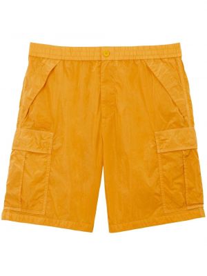 Pantaloni scurți cargo din nailon Burberry galben