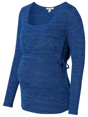 Меланж тениска Esprit Maternity синьо