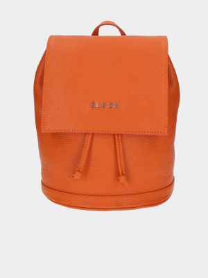 Kožený batoh Elega oranžový