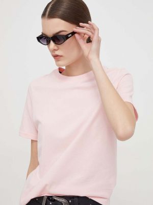 Pamučna majica Superdry ružičasta