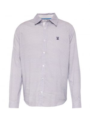 Рубашка на пуговицах слим Burton Menswear London синяя