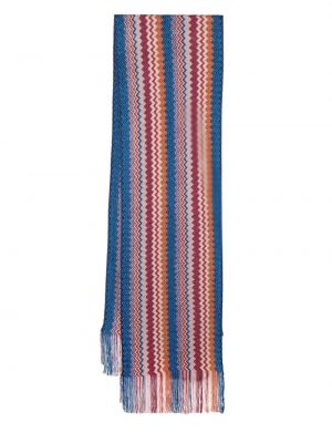 Pletený šál Missoni modrá