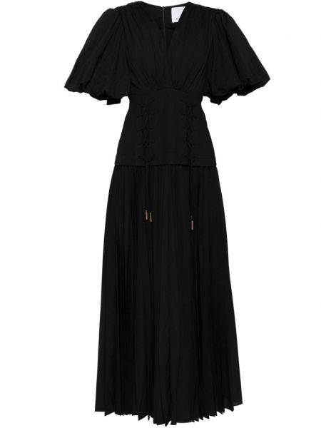 Pamučna korzet haljina Acler crna