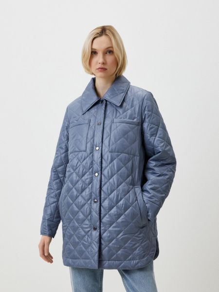Утепленная демисезонная куртка Adele Fashion голубая
